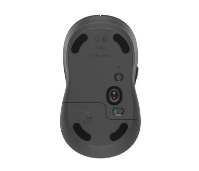 LOGITECH Signature M650 for Business Mouse optical 5 buttons wireless Bluetooth 2.4 GHz Bolt USB receiver graphite