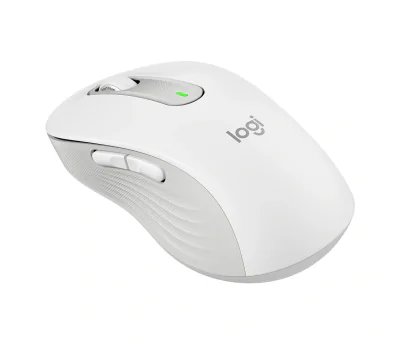 LOGITECH Signature M650 L Mouse large size optical 5 buttons wireless Bluetooth 2.4 GHz Bolt USB receiver off-white
