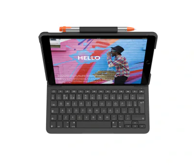 LOGITECH Slim Folio for iPad (7th generation) / iPad AIR (3rd gen) - GRAPHITE - UK - BT - INTNL - OTHER, "920-009480"