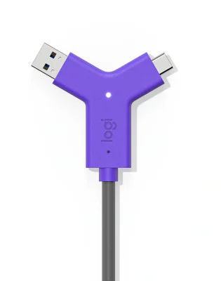 LOGITECH Swytch Hub 2 x HDMI + 1 x SuperSpeed USB + 2 x USB-C desktop for Room Solution Huddle Large