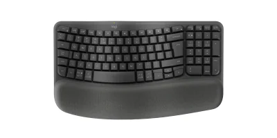 LOGITECH Wave Keys Keyboard wireless 2.4 GHz Bluetooth LE QWERTY US International graphite (US)