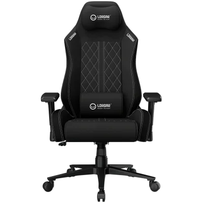 LORGAR CHA41, Ergonomic Gaming Chair Advanced, premium anti-stain fabric, Black/white "LRG-CHA41-BK-WH"