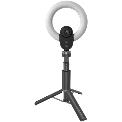 LORGAR Circulus 910, Streaming web camera, 5MP 2592X1944 max resolution,Sony STARVIS CMOS image sensor, lens, 5.5 built-in ring light, auto focus, dual mic,USB- C "LRG-SC910"