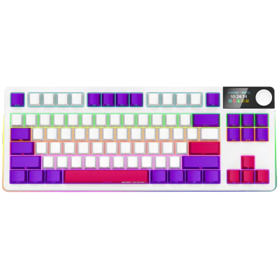 LORGAR KBP70TKLW, Wireless TKL Mechanical Gaming Keyboard Pro, White, EN layout "LRG-KBP70TKLW-WH-US"