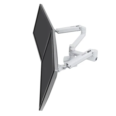 LX DUAL SIDE-BY-SIDE ARM WHITE/27IN 18.1KG LIFT 33 MIS-D 10Y WA