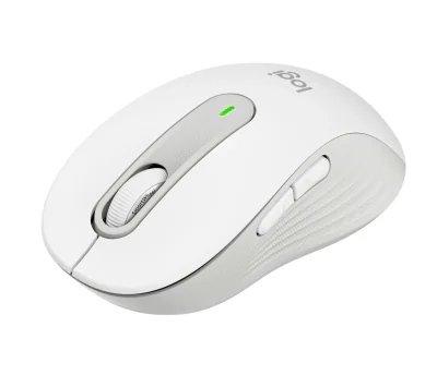 LOGITECH Signature M650 for Business Mouse wireless Bluetooth 2.4 GHz Bolt USB receiver off-white