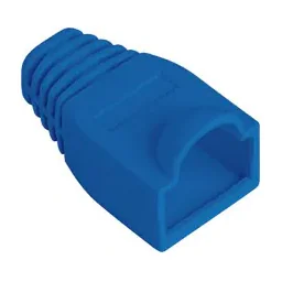 Manșoane RJ45 Lanberg Strain Relief, protecție anti-îndoire, PVC, albastru, pachet 100 bucăți
