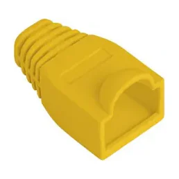 Manșon RJ45 Lanberg pentru protecție cablu, culoare galbenă, PVC, pachet 100 bucăți