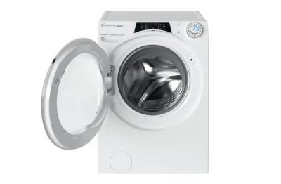Masina de Spalat cu Uscator Candy ROW4856DWMCT/1-S RapidO, 8+5kg, 1400, DA, BPM, MPS, 6 Digit, WiFi+BT, Steam, White+White + chrome ring