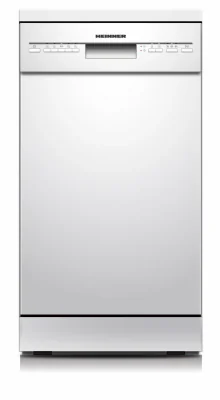 MASINA DE SPALAT VASE HEINNER HDW-FSM45510WE++. 10 SETURI, CLASA DE EFICIENTA ENERGETICA E, CONTROL ELECTRONIC, 5 PROGRAME: INTENSIV, UNIVERSAL, ECO, 90 MIN, RAPID (30 MIN), FUNCTIE HALF LOAD, PORNIRE INTARZIATA (3H, 6H, 9H), COS SUPERIOR AJUSTABIL P