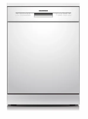 MASINA DE SPALAT VASE HEINNER HDW-FSM60514WE++. 14 SETURI, CLASA DE EFICIENTA ENERGETICA E, CONTROL ELECTRONIC, 5 PROGRAME: INTENSIV, UNIVERSAL, ECO, 90 MIN, RAPID (30 MIN), FUNCTIE HALF LOAD, PORNIRE INTARZIATA (3H, 6H, 9H), COS SUPERIOR AJUSTABIL P