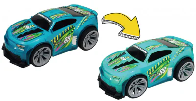 MASINUTA CU LUMINI, SUNETE SI SISTEM PULLBACK RACER, SCARA 1/24,VERDE