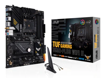 Placa de baza ASUS TUF GAMING B550-PLUS WIFI II, Socket AM4, DDR4, ATX