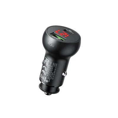 Mcdodo Incarcator Auto Mushrooms Series Dual Port 45W USB si Type-C