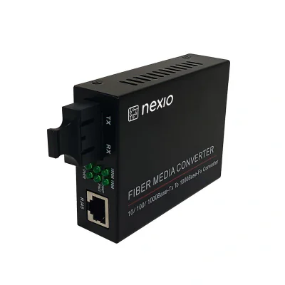 Mediaconvertor 10/100/1000M, Dual Fiber 850nm, MM, 550m, SC - NEXIO "NX-1000N-MD-05"