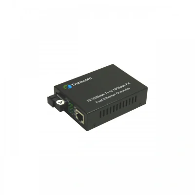 Mediaconvertor 10/100M 1310/1550nm WDM, Type A Singlemode 40km, conector SC - TRANSCOM, "TS-100-BD-40A"