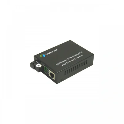 Mediaconvertor 10/100M 1550/1310nm WDM, Type B Singlemode 40km, conector SC - TRANSCOM, "TS-100-BD-40B"