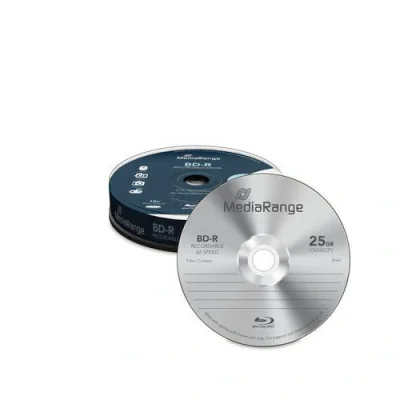 MediaRange BD-R 25GB 6x speed, Cake 10 "MR499"