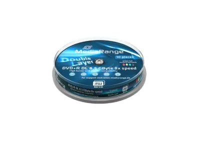 MediaRange DVD+R Double Layer Print 8x Cake10 "MR468"