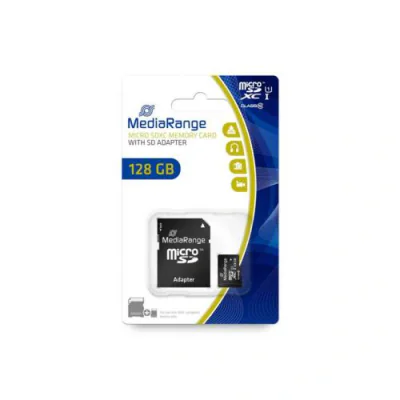 MediaRange Micro SDXC 128GB UHS-1 Class 10 with SD adapter "MR945"