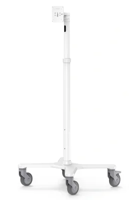 MEDICAL ROLLING CART EXTENDED -/VESA COMPATIBLE - WHITE