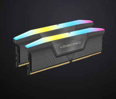 Memorie RAM Corsair Vengeance RGB, 32GB DDR5, 6000MHz, CL38