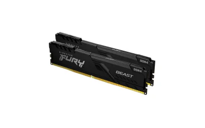 Memorie RAM Kingston DDR4 64GB, 2 x 32GB, 3600Mhz CL18 1.35V Fury Beast Black