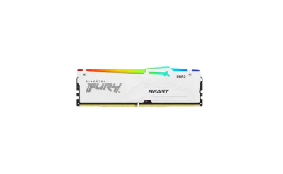 Memorie RAM Kingston DDR5 64GB 5600Mhz CL36 1.35V Dual Channel Kit Fury Beast White RGB EXPO