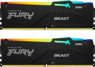 Memorie RAM Kingston FURY Beast RGB EXPO, 32GB DDR5, 6000MHz, CL30