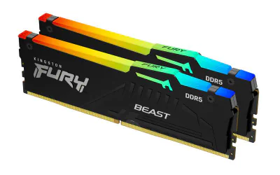 Memorie RAM Kingston FURY Beast RGB EXPO, 32GB DDR5, 6000MHz, CL36