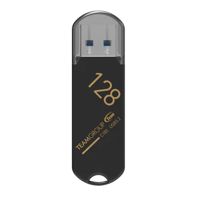 MEMORIE USB 3.2 TEAMGROUP C183, 128 GB, plastic, negru "TC1833128GB01"