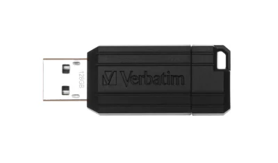 MEMORII USB Verbatim 2.0 PINSTRIPE 128GB BLACK, "49071"
