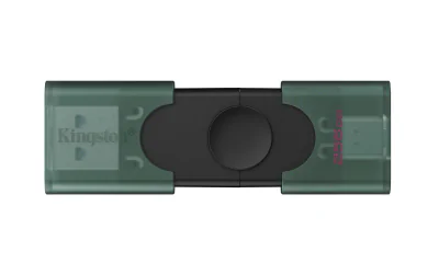 Memorie USB Kingston DataTraveler DuoG2 256 GB, USB Type-A / USB Type-C, Negru