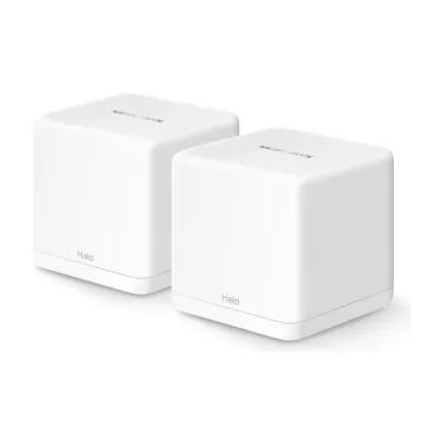 Mercusys Halo H60X(2-pack) Whole mesh Wi-Fi6 system, AX1500, Dual-band, Standarde wireless: IEEE 802.11ax/ac/n/a 5 GHz, IEEE 802.11n/b/g 2.4 GHz, Viteza wireless: 1201 Mbps on 5 GHz, 300 Mbps on 2.4 GHz, Dimensiuni:88 × 88 × 88 mm, Interfata: 3 x 10/