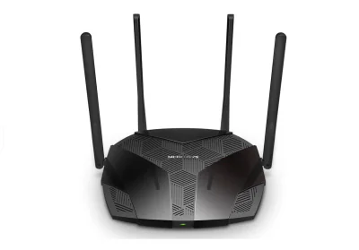 Mercusys Router, AX3000, MU-MIMO, Dual-Band, WPA3, Standarde wireless: Wi-Fi 802.11ax/ac/a/b/g/n, Rata semnal: 2402 Mbps (5 GHz) + 574 Mbps (2.4 GHz), Securitate Wireless:  WEP, WPA / WPA2-Personal, WPA2 / WPA3-Personal, Interfață: 1× Port WAN Gigabi