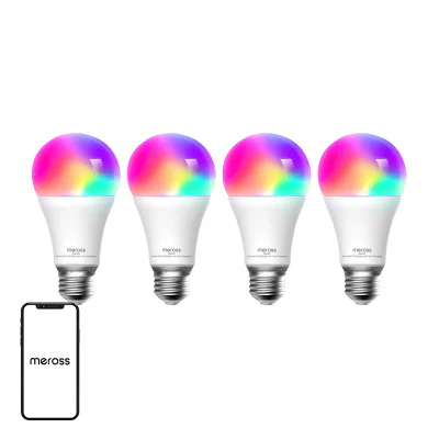 Meross MSL120 Bec LED inteligent WiFi (HomeKit) (pachet de patru)