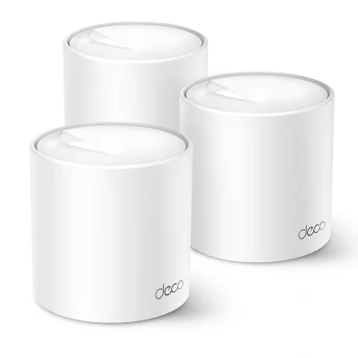Router Mesh WiFi TP-LINK Deco X50 (2-pack), Wi-Fi 6, dual band 574 + 2402 Mbps, 3x Ethernet