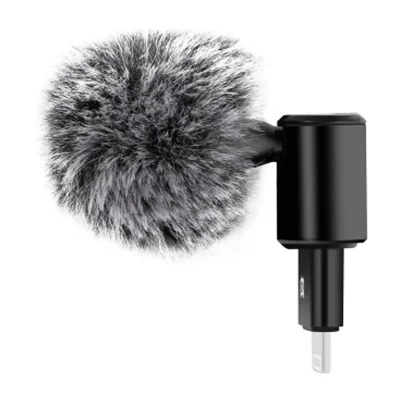 Microfon condensator Puluz cu 8 pini și model de captare omnidirecțional pentru telefoane mobile