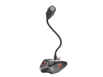 Microfon Genesis Radium 100, omnidirectional, frecventa raspuns 50 - 16000 Hz, lungime cablu 150cm, negru