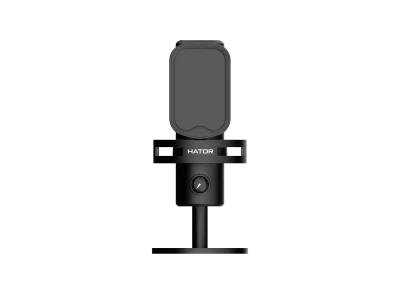 Microfon Hator Dreamcast X, Omni-directional, conectivitate Mini Jack 3.5 mm , USB-C, frecventa raspuns 30 Hz – 18 kHzm, negru