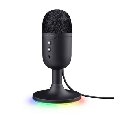 Microfon Trust cu fir GXT 234 Yunix, frecventa raspuns 100 Hz - 16.000 Hz, cardioid, senzitivitae 32 dB, negru