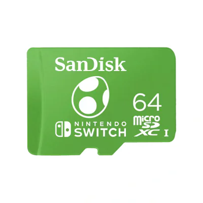 MICROSDXC UHS-I CARD F/NINTENDO/SWITCH YOSI EDITION 64GB