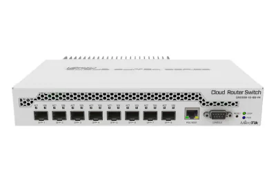 MIKROTIK ETHERNET SW 8P SFP+, CRS309-1G-8S+IN, Procesor: 98DX8208 Dual core, 800 MHz, Dimensiuni:  141 x 115 x 28 mm, RouterOS / SwitchOS, Memorie: 512Mb RAM, Stocare: 16MB Flash, PoE in: 802.3af/at, Interfata: 8 x 10/100/1000 SFP+, Port consolă: RS-