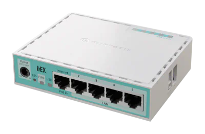 MIKROTIK HEX E50UG 512 MB DDR3, Procesor: EN7562CT @ 950 MHz, Memorie: 512 MB, 5x 10/100/1000, MikroTik RouterOS, licenţă Level 4