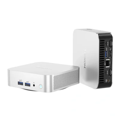 Mini PC GEEKOM A7 cu procesor AMD Ryzen™ 5 7535HS, 16 GB RAM, 512 GB SSD + Windows 11 Pro