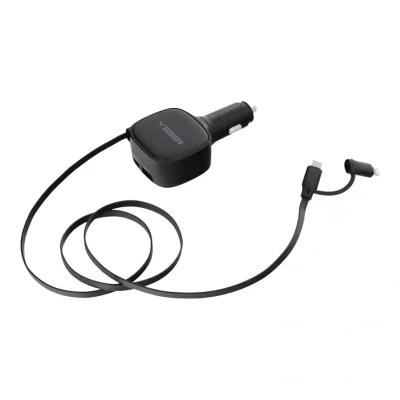 MOBILE CHARGER CAR USB+CABL/PD84W CC89 VEGER