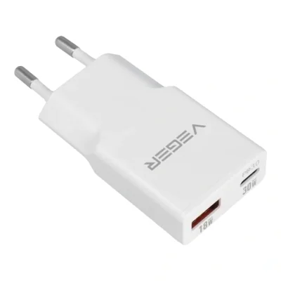 MOBILE CHARGER WALL USB/30W1A1C VEGER