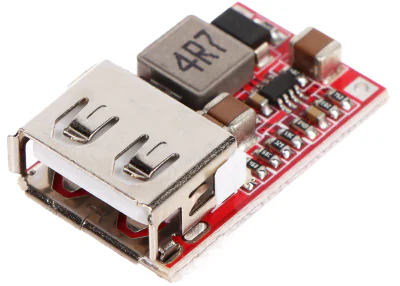 Modul convertor DC/DC coborâtor cu mufă USB AKSOTRONIK PZD-USB/12-5V