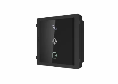 Modul indicator de stare videointerfon modular Hikvision DS-KD-IN;indica starea videointerfonului: apelare, deschidere usa; comunicareaudio bidirectionala; Dimensiuni: 98.5 mm × 100 mm × 33.7 mm; protectie:IP65; Temperatura de functionare: -40°C to +