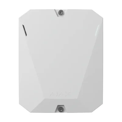 Modul integrare detectori cablati  cu suport 2EOL-3EOL, 18 zone, alb - AJAX; Preluare detectori cablati pentru integrare AJAX, setare facila prin aplicatia Android / iOS; Zone alarma: 18; Tip detectori: NO, NC (fara rezistor), EOL (NC cu rezistor), E
